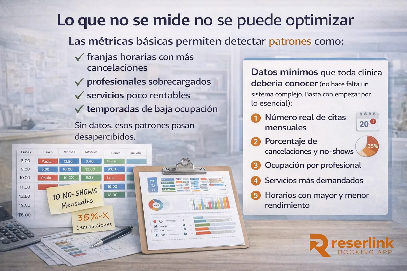 Métricas y datos en clínica de fisioterapia